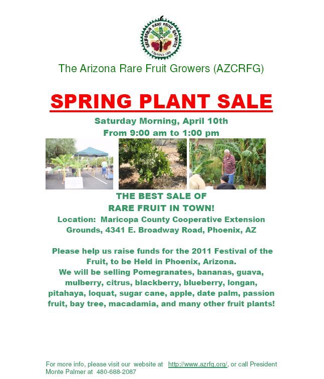 Spring Plant Sale April 10th